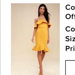Lulu’s off the shoulder bodycon dress